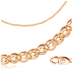 Бронницкий Ювелир Цепь из красного золота 110505001, 55 см, 7.17 г