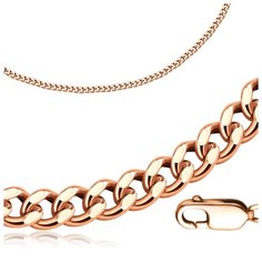 Бронницкий Ювелир Цепь из красного золота 101000101, 50 см, 8.18 г