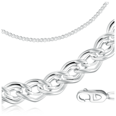 Бронницкий Ювелир Цепь из серебра 310805001, 55 см, 14.06 г