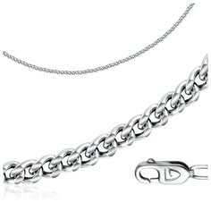 Бронницкий Ювелир Цепь из серебра 310800101, 50 см, 9.77 г