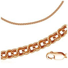 Бронницкий Ювелир Цепь из красного золота 10070G901, 55 см, 8.75 г