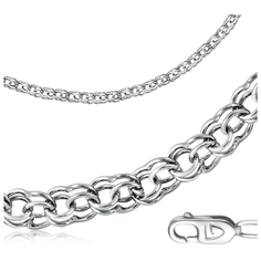 Бронницкий Ювелир Цепь из серебра 821002900, 55 см, 34.83 г