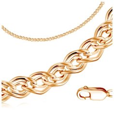 Бронницкий Ювелир Цепь из красного золота R00605001, 55 см, 5.48 г