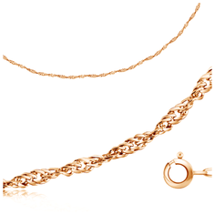 Бронницкий Ювелир Цепь из красного золота 110200227, 45 см, 1.28 г