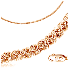 Бронницкий Ювелир Цепь из красного золота 120353500, 45 см, 8.92 г