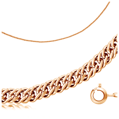 Бронницкий Ювелир Цепь из красного золота 110300201, 50 см, 2.68 г