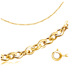 Бронницкий Ювелир Цепь из желтого золота 510301413, 45 см, 1.74 г