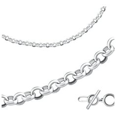 Бронницкий Ювелир Браслет из серебра 82200P10000, 22 см, 13.87 г