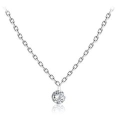 Бронницкий Ювелир Колье из белого золота 64309676, 47 см, 1.65 г