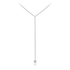 Бронницкий Ювелир Колье из белого золота 64309672, 47 см, 1.81 г