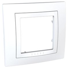 Рамка 1п Schneider Electric UNICA MGU2.002.18, белый