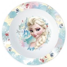 Stor Миска Холодное сердце Цветы 16.5 см бело-голубой