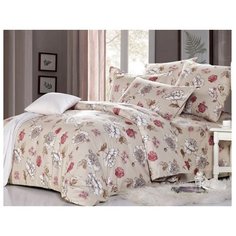 Постельное белье семейное СайлиД A-159, поплин бежевый