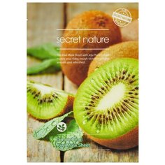 Secret Nature Выравнивающая тканевая маска для лица с экстрактом киви, 25 г