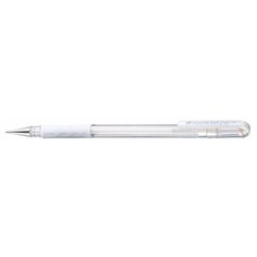 Pentel ручка гелевая Hybrid gel Grip 0.8 мм K118, белый цвет чернил