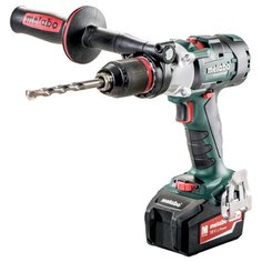 Ударная аккумуляторная дрель-шуруповерт Metabo SB 18 LTX-3 BL I 5.2Ач х2 кейс 120 Н·м черный/зеленый/красный