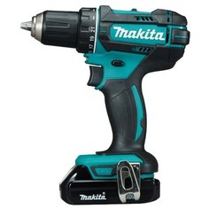 Аккумуляторная дрель-шуруповерт Makita DDF482SYE 54 Н·м синий/черный