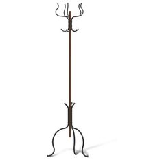 Напольная вешалка Sheffilton SHT-CR300 черный/темный орех