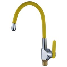 Смеситель для кухни (мойки) Gota Rocio G758238xx однорычажный двухцветный желтый/серебристый