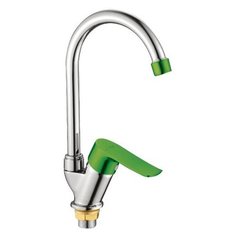 Смеситель для кухни (мойки) Gota Rocio G751321 однорычажный двухцветный зеленый/хром