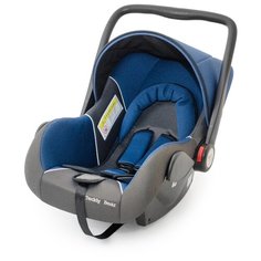 Автокресло-переноска группа 0+ (до 13 кг) Мишутка HB801, deep blue/black dot