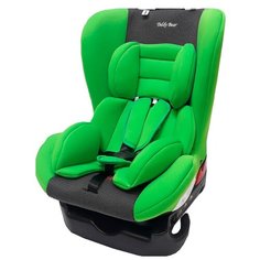 Автокресло группа 0/1 (до 18 кг) Мишутка YB 101A, green/black dot