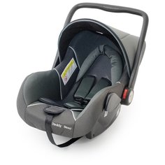 Автокресло-переноска группа 0+ (до 13 кг) Мишутка HB801, grey/black dot