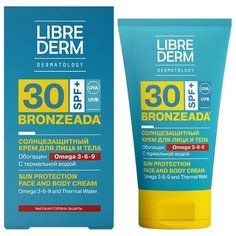 Librederm Bronzeada солнцезащитный крем для лица и тела Omega 3-6-9 SPF 30 150 мл