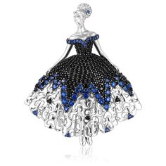 Бронницкий Ювелир Брошь из серебра 2700034-13405