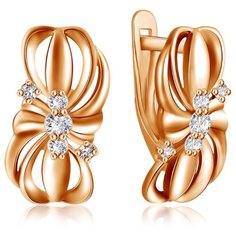 Бронницкий Ювелир Серьги из красного золота Ф7157-02-7042