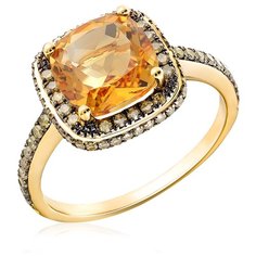 Бронницкий Ювелир Кольцо из желтого золота D0001795305, размер 18