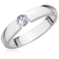 Бронницкий Ювелир Кольцо из белого золота 65119722, размер 18