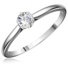 Бронницкий Ювелир Кольцо из белого золота 65319014, размер 15.5