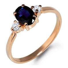 Бронницкий Ювелир Кольцо из красного золота R01-D-46079-SA, размер 16.5