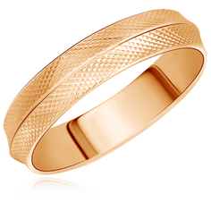 Бронницкий Ювелир Кольцо из красного золота 15020345, размер 17.5