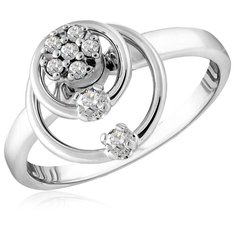 Бронницкий Ювелир Кольцо из белого золота 65319752, размер 16.5