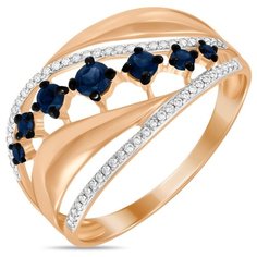 Бронницкий Ювелир Кольцо из красного золота R01-D-R313267SAP-R17, размер 19