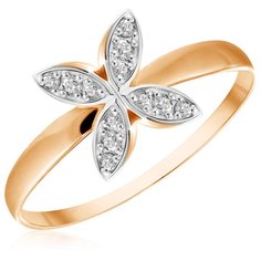 Бронницкий Ювелир Кольцо из красного золота К132-4809, размер 16