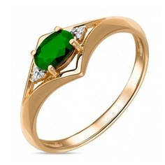 Бронницкий Ювелир Кольцо из красного золота R01-D-33766-EM, размер 16.5