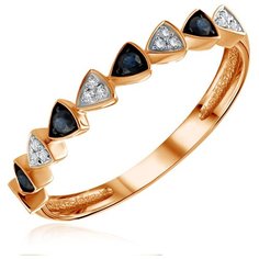 Бронницкий Ювелир Кольцо из красного золота R01-D-R312778SAP, размер 16.5