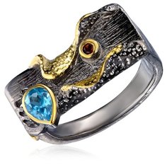 Бронницкий Ювелир Кольцо из серебра SZ561R010, размер 17.5