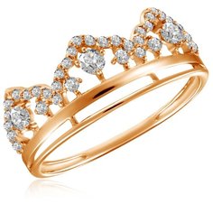 Бронницкий Ювелир Кольцо из красного золота 15311645, размер 16