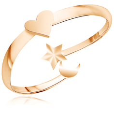 Бронницкий Ювелир Кольцо из красного золота 15310095, размер 13