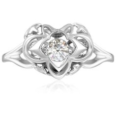 Бронницкий Ювелир Кольцо из белого золота RD65319322, размер 17.5