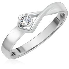 Бронницкий Ювелир Кольцо из белого золота 1А00047-010, размер 16