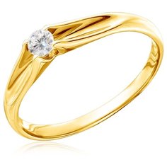 Бронницкий Ювелир Кольцо из желтого золота 55319181, размер 17