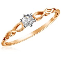 Бронницкий Ювелир Кольцо из красного золота R5311758, размер 16.5