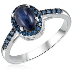 Бронницкий Ювелир Кольцо из серебра R-DRGR00928-SP-SPC, размер 17