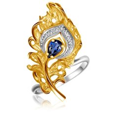 Бронницкий Ювелир Кольцо из желтого золота К-24025, размер 16.5