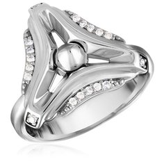 Бронницкий Ювелир Кольцо из белого золота 65319581, размер 17